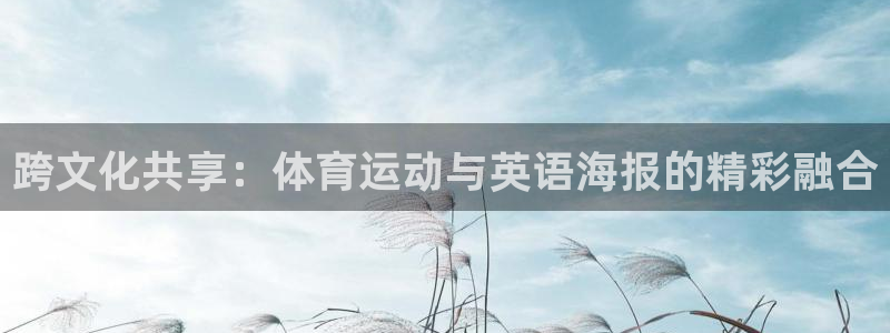三亿体育：跨文化共享：体育运动与英语海报的精彩融合